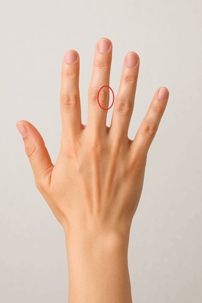 右手中指第二関節の腱鞘炎 右手中指第二関節の腱鞘炎